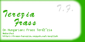 terezia frass business card
